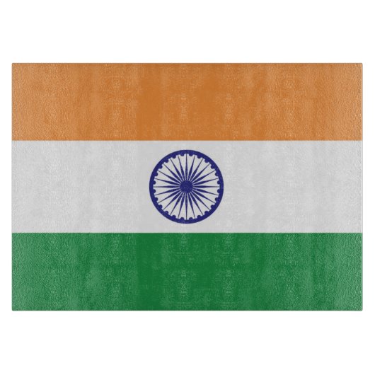 Flagge Indiens Schneidebrett (Vorderseite)