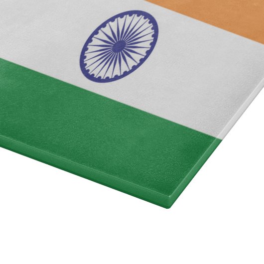 Flagge Indiens Schneidebrett (Ecke)