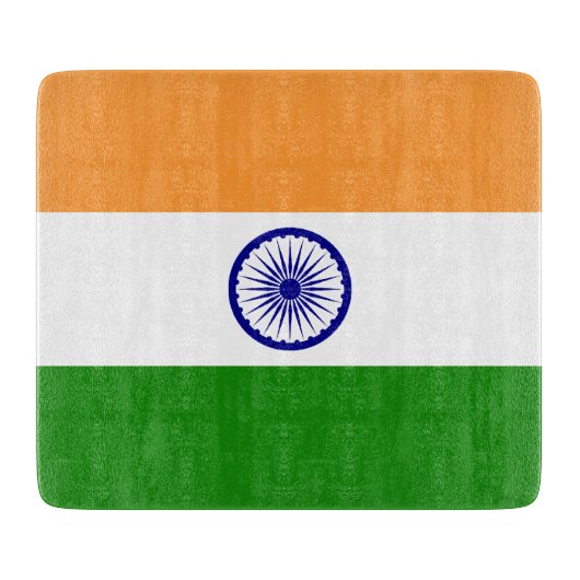 Flagge Indiens Schneidebrett (Vorderseite)