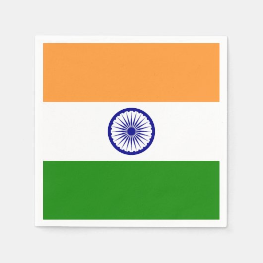 Flagge Indiens Serviette (Vorderseite)