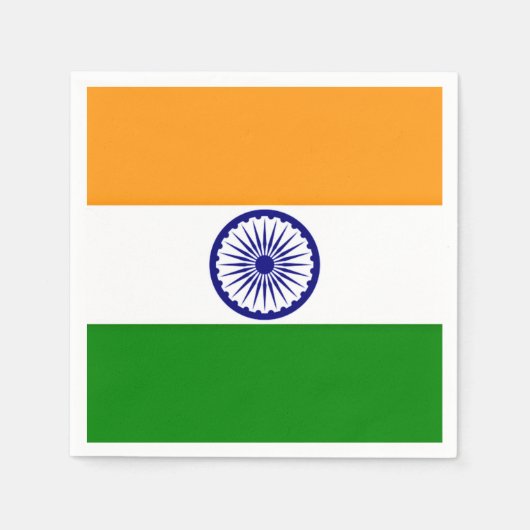 Flagge Indiens Serviette (Vorderseite)