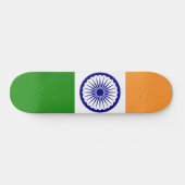 Flagge Indiens Skateboard (Horizontal)