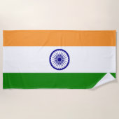 Flagge Indiens Strandtuch (Vorderseite)