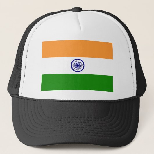 Flagge Indiens Truckerkappe (Vorderseite)