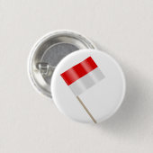 Flagge Indonesiens Button (Vorne & Hinten)