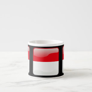 Flagge Indonesiens Espressotasse