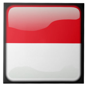 Flagge Indonesiens Fliese