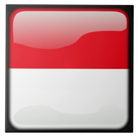 Flagge Indonesiens Fliese (Vorderseite)