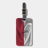 Flagge Indonesiens Gepäckanhänger (Vorderseite vertikal)