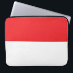Flagge Indonesiens Laptopschutzhülle<br><div class="desc">Indonesische Fahne mit offiziellen Farben und Formen.</div>