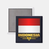 Flagge Indonesiens Magnet (Vorderseite/Rückseite)