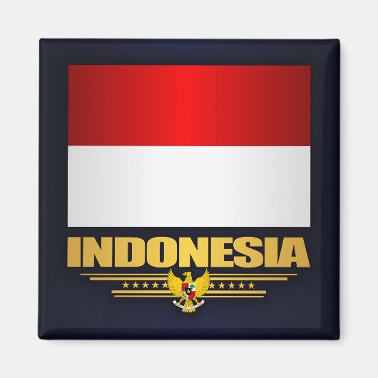 Flagge Indonesiens Magnet (Vorne)