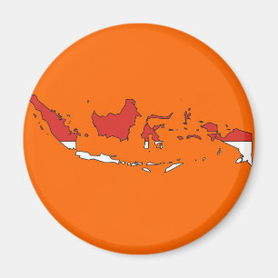 Flagge Indonesiens Magnet