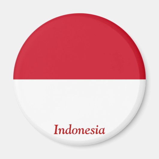 Flagge Indonesiens Magnet (Vorne)