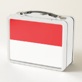 Flagge Indonesiens Metall Brotdose (Rückseite)