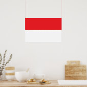 Flagge Indonesiens Poster (Küche)