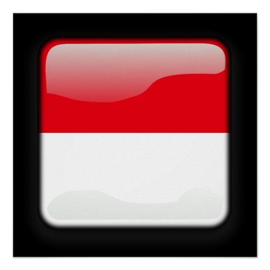 Flagge Indonesiens Poster (Vorderseite)