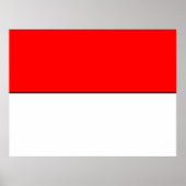 Flagge Indonesiens Poster (Vorne)