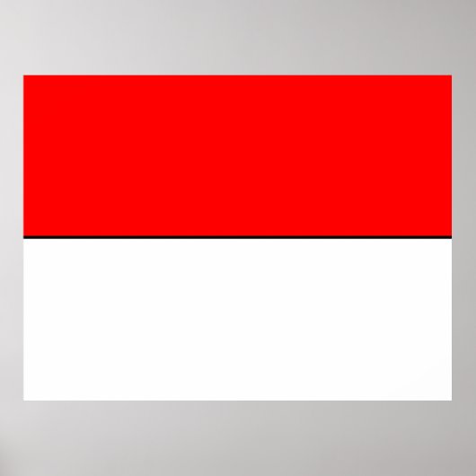 Flagge Indonesiens Poster (Vorne)