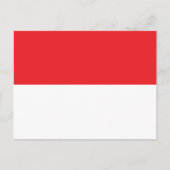 Flagge Indonesiens Postkarte (Vorderseite)