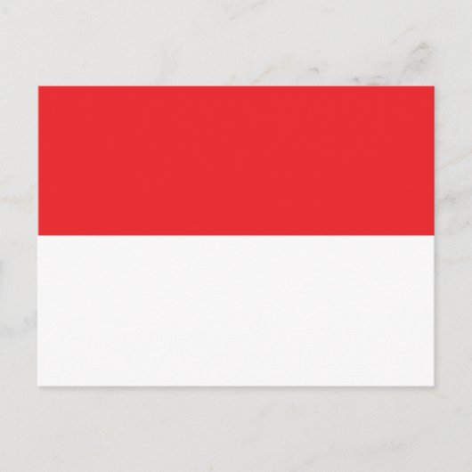 Flagge Indonesiens Postkarte (Vorderseite)