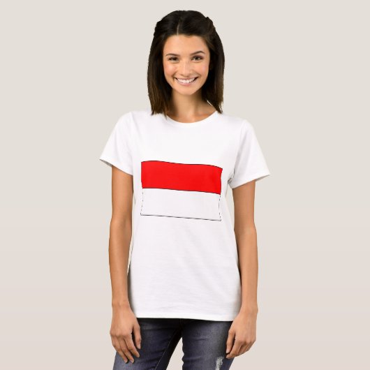 Flagge Indonesiens T-Shirt (Vorne ganz)