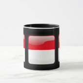 Flagge Indonesiens Tasse (Zentrum)