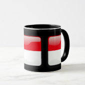 Flagge Indonesiens Tasse (VorderseiteRechts)