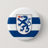 Flagge Ingolstadt, Bayern - DEUTSCHLAND Button (Vorderseite)