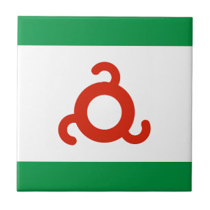 Flagge Inguschetiens Fliese