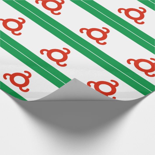 Flagge Inguschetiens Geschenkpapier (Ecke)