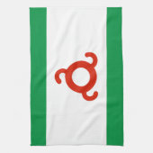 Flagge Inguschetiens Geschirrtuch (Vertikal)