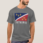 Flagge (inoffiziell) von Metairie, Louisiana T-Shirt (Vorderseite)