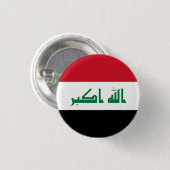 Flagge Iraks Button (Vorne & Hinten)