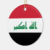 Flagge Iraks Keramik Ornament (Links)