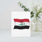 Flagge Iraks Postkarte (Stehend Vorderseite)