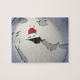 Flagge Iraks Puzzle