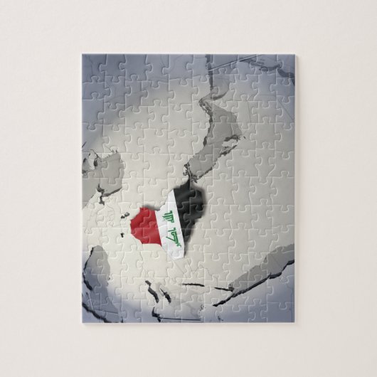 Flagge Iraks Puzzle (Vertikal)