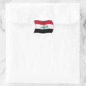 Flagge Iraks Runder Aufkleber (Tasche)