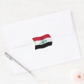 Flagge Iraks Runder Aufkleber (Umschlag)