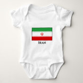 Flagge Iran (Iran) Baby Strampler (Vorderseite)