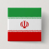 Flagge Iran (Iran) Button (Vorderseite)