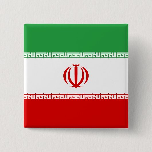 Flagge Iran (Iran) Button (Vorderseite)
