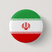 Flagge Iran (Iran) Button (Vorderseite)