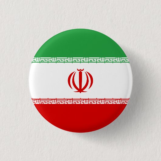 Flagge Iran (Iran) Button (Vorderseite)