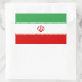 Flagge Iran/Iran/Iran Rechteckiger Aufkleber (Tasche)
