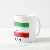 Flagge Iran (Iran) Kaffeetasse (VorderseiteRechts)