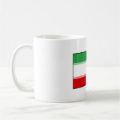 Flagge Iran (Iran) Kaffeetasse (Links)