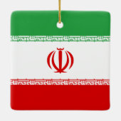 Flagge Iran (Iran) Keramikornament (Rückseite)