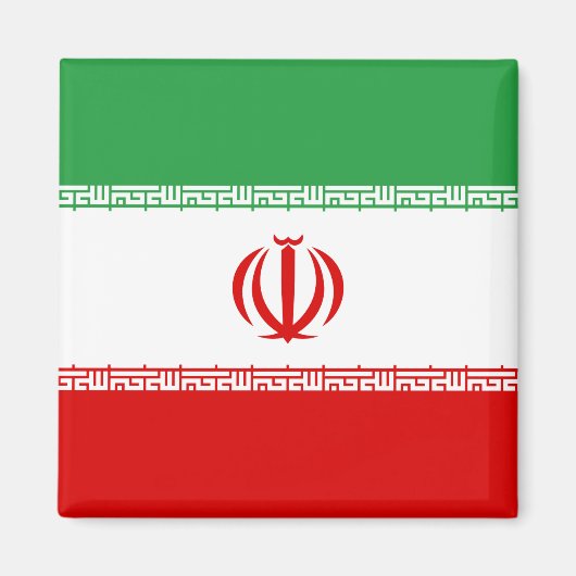 Flagge Iran (Iran) Magnet (Vorne)